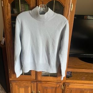Talbots long sleeve, wool blend mock turtleneck sweater